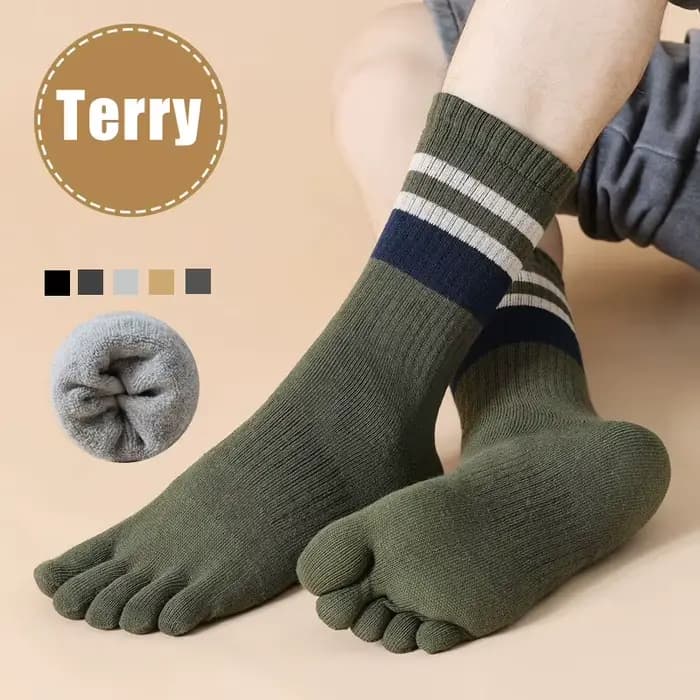 Chaussettes d'hiver à bout éponge pour hommes