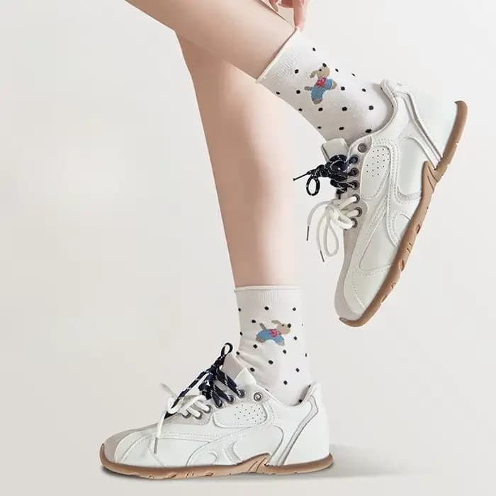 Femmes chaussettes japonais Kawaii dessin animé chien imprimé