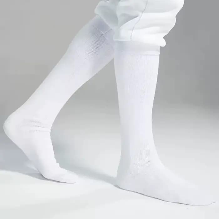 Chaussettes d'escrime professionnelles en coton blanc pour enfants et adultes