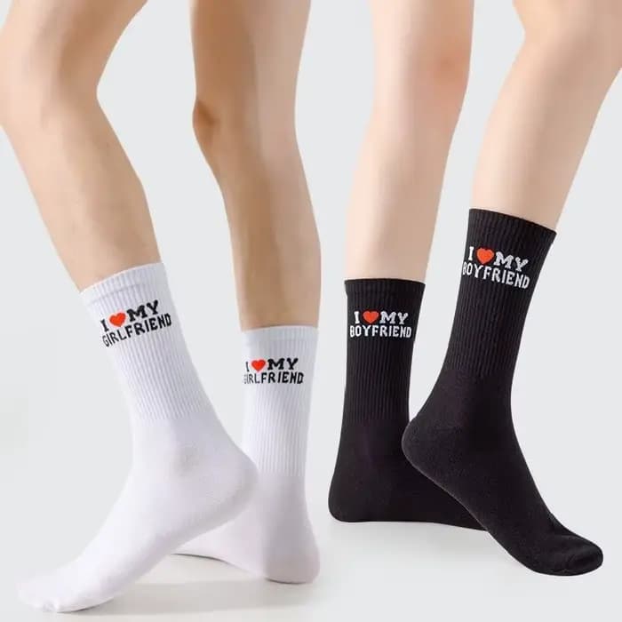 1/4 paires de chaussettes de couple pour la Saint-Valentin