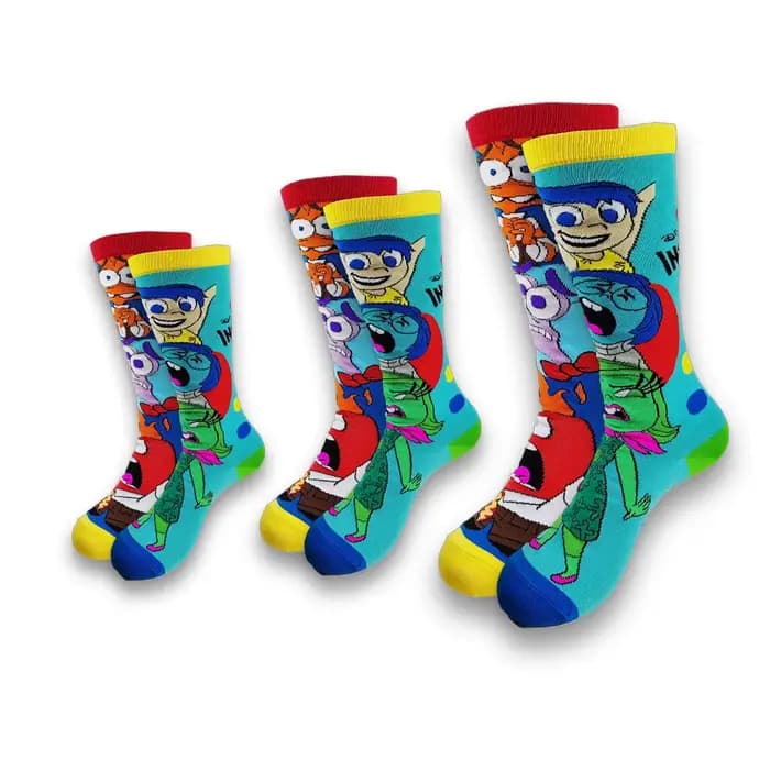 Chaussettes à motifs de personnages de dessins animés mignons pour hommes