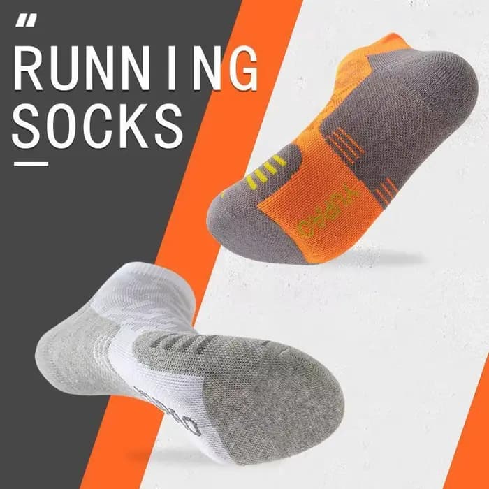1/2/3 paires de chaussettes de course Marathon professionnelles Sports de plein air Fitness rembourré Tube court coupe