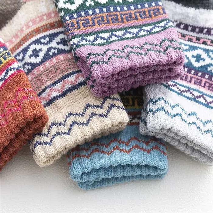 Chaussettes chaudes en laine pour femmes