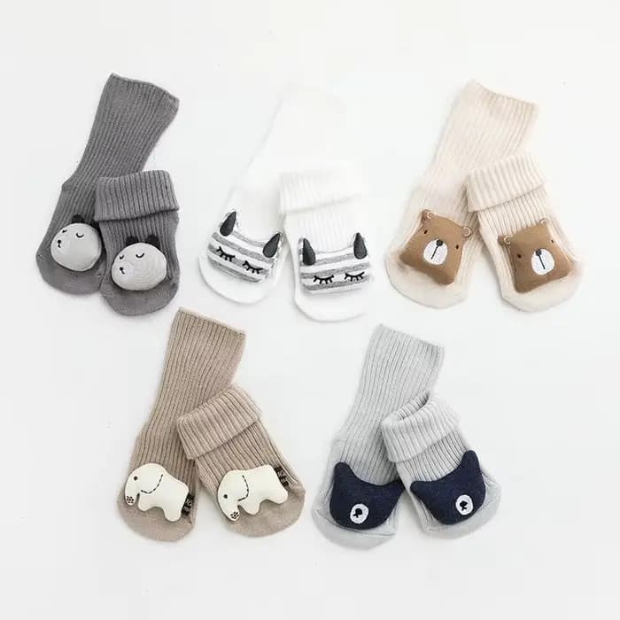Chaussettes antidérapantes en coton pour bébé