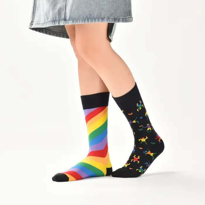 Chaussettes colorées en coton de Van Gogh Picasso pour hommes et femmes