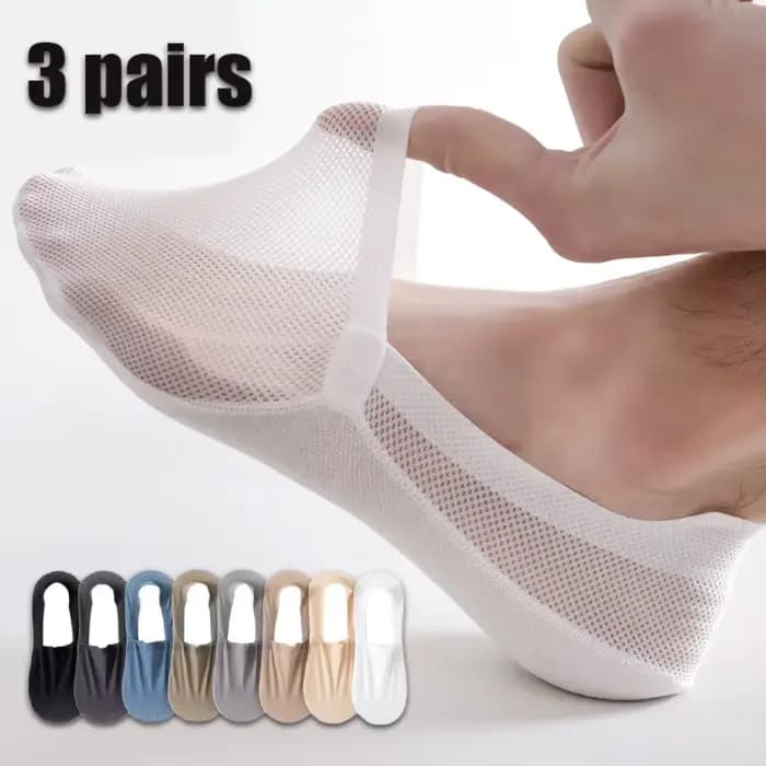 3 paires de chaussettes bateau pour hommes