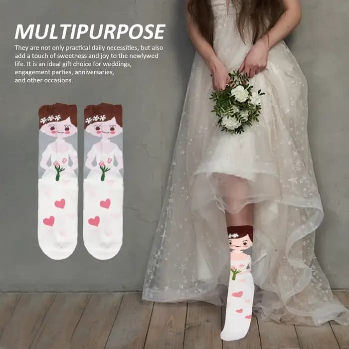 2 paires de chaussettes de mariage