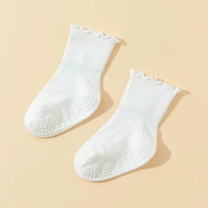6 paires de chaussettes à volants pour filles - Baby Grip 0-5 ans