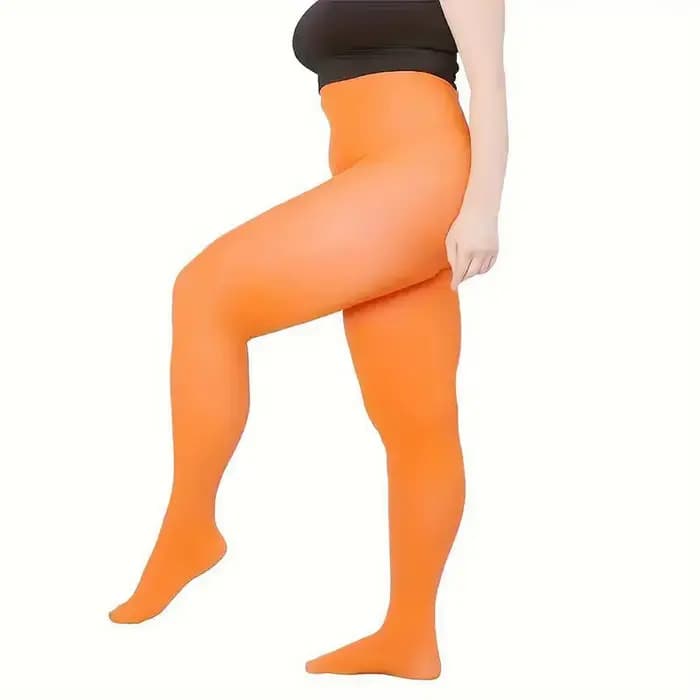 Grande taille 120D collants en velours pour femmes Sexy couleur unie
