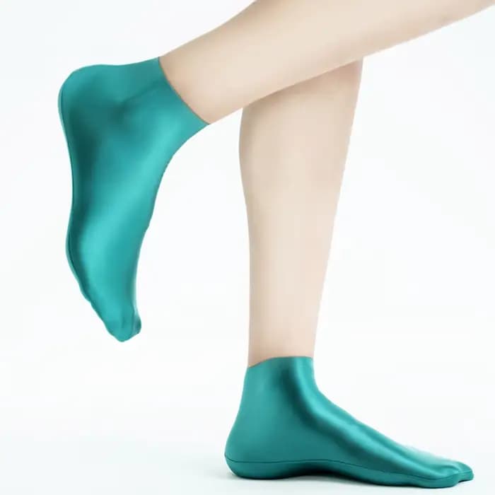 MJINM femmes brillant lisse sport respirant sans couture décontracté cheville chaussettes haute élasticité confortable