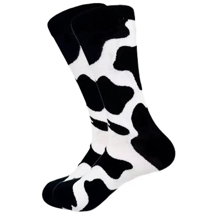 Sports flou athlétique automne hiver mode longue chaussette dessin animé nourriture frites hamburgers vaches bière