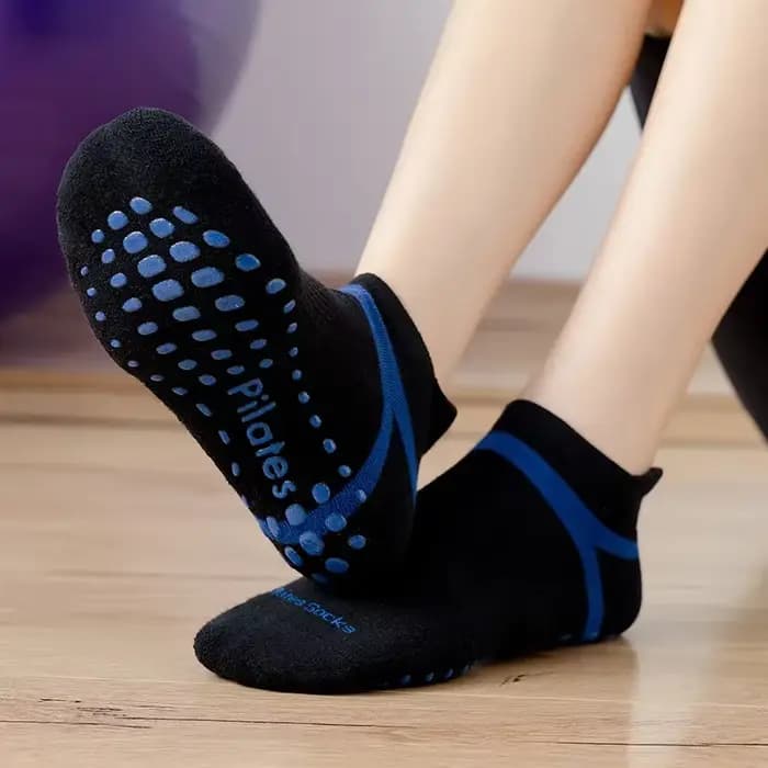 Chaussettes de Yoga grande taille pour femmes et hommes, antidérapantes, en Silicone, pour gymnastique, Fitness, danse, sport, unisexes, en coton, respirantes, Pilates