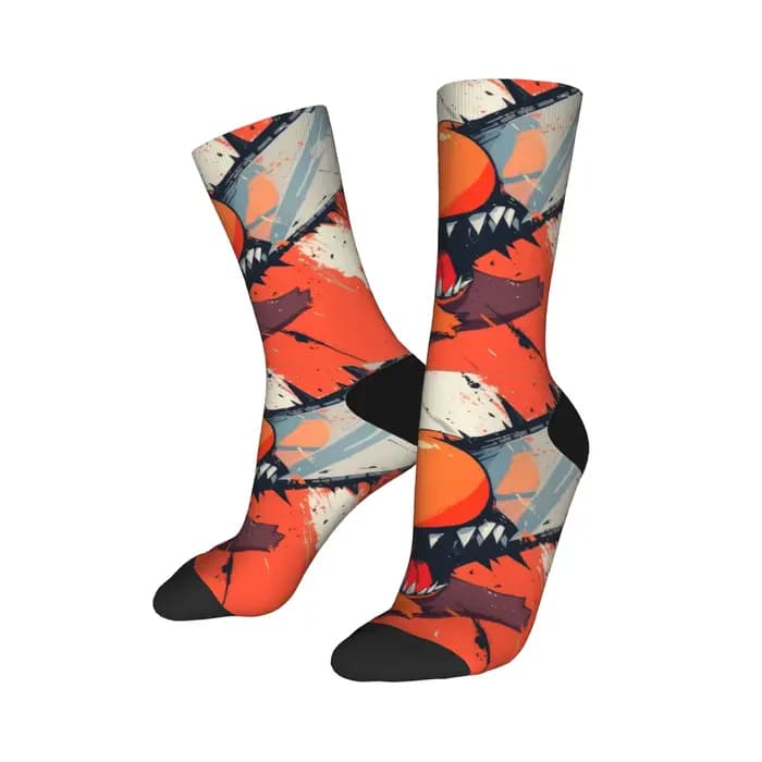 Pochita tronçonneuse homme Anime chaussettes automne bas nouveauté hommes doux respirant