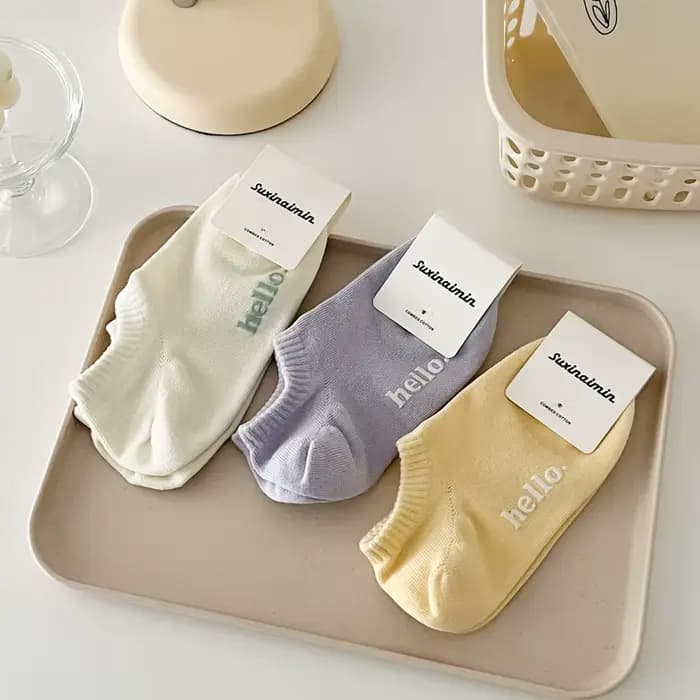 Chaussettes en pur coton pour femmes