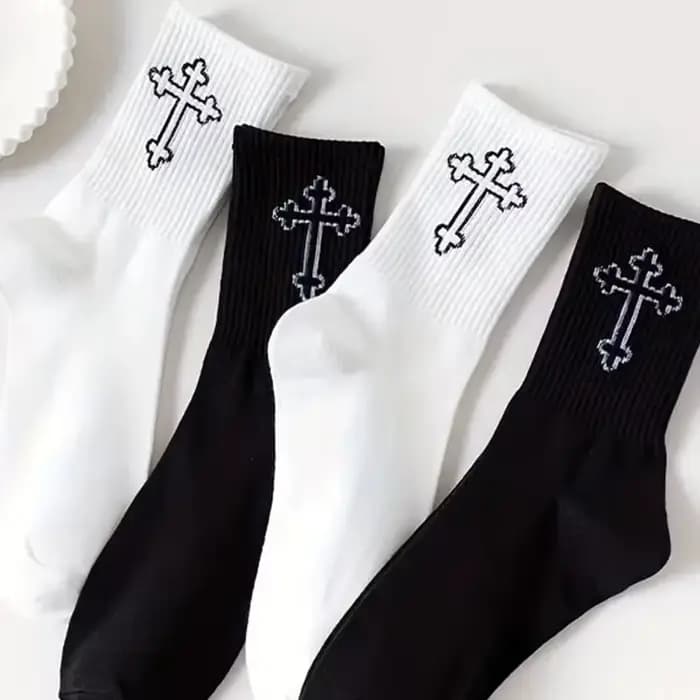 Chaussettes à motif croisé