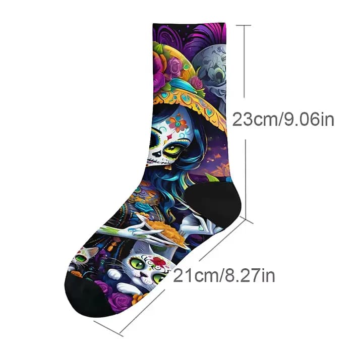 Chaussettes pour Homme Confortables et Respirantes, Thème Jour de la Fréquence, Nouveauté Intéressante, Loisirs Hip Hop, Style Rétro, Cadeau Idéal