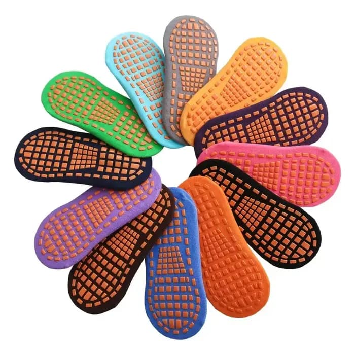 10 paires enfants adultes chaussettes antidérapantes Parent-enfant Trampoline chaussette coton