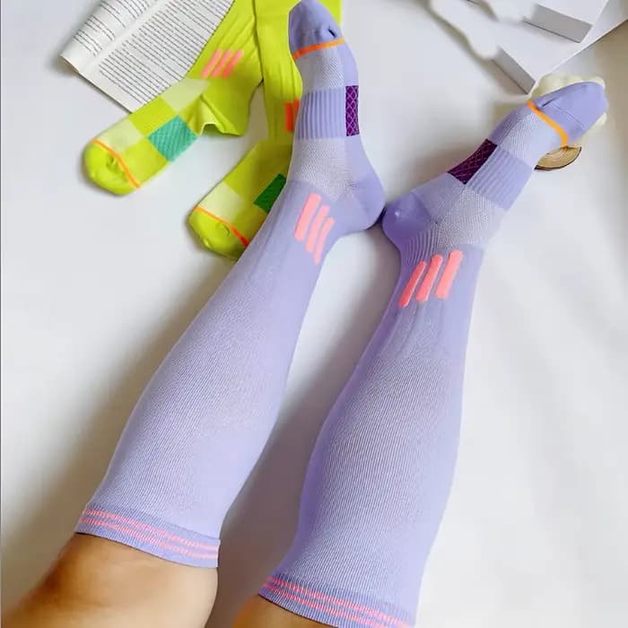 Chaussettes de sport à tube haut pour femmes