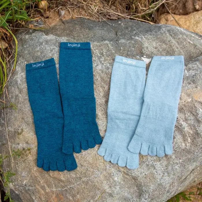 Chaussettes à cinq doigts Injinji Coolmax, chaussettes de sport décontractées à orteils séparés