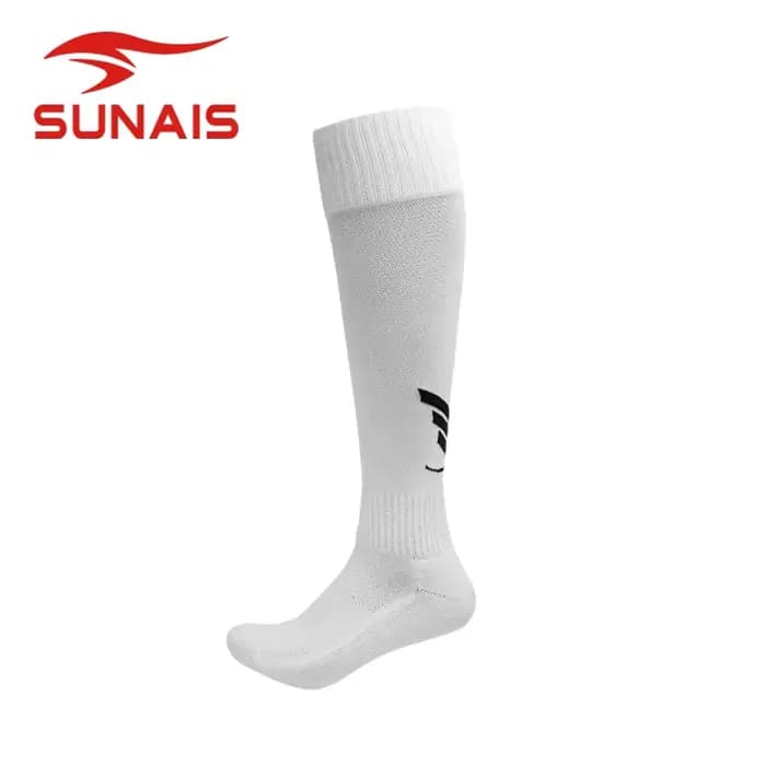 SUNAIS Chaussettes de sport pour hommes, chaussettes de football hautes antidérapantes, chaussettes de football en tissu épais, chaussettes au genou anti-usure confortables 527734