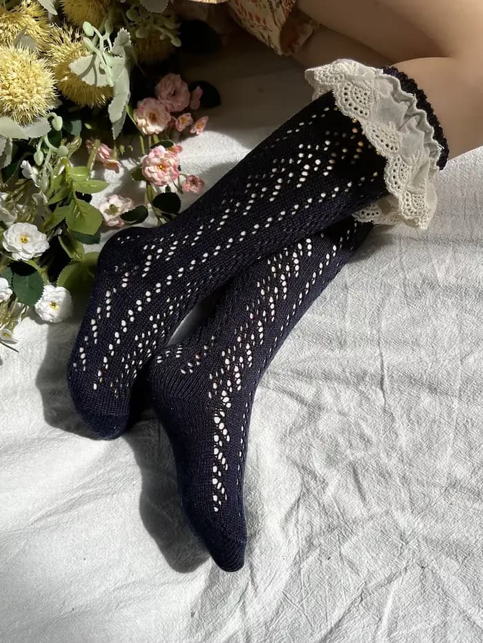 Chaussettes hautes pour bébés filles