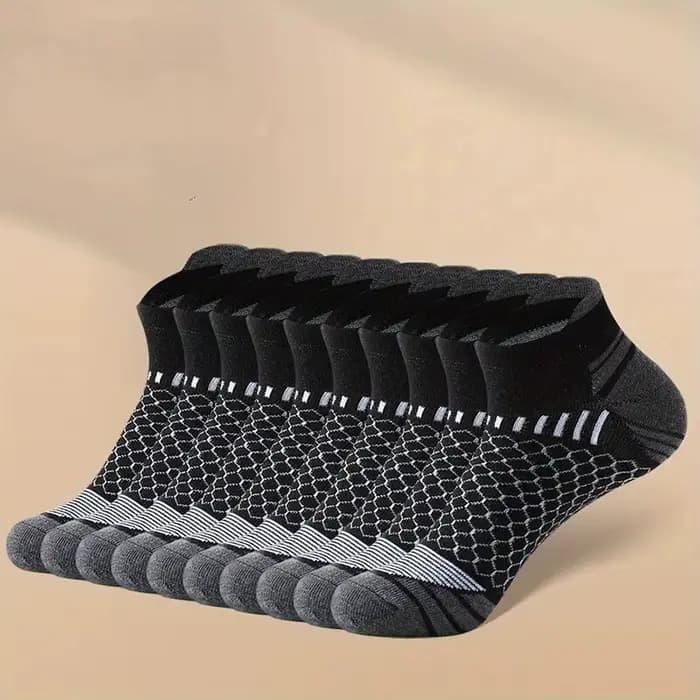 Chaussettes de sport courtes pour hommes, 6/12 paires, chaussettes athlétiques respirantes et absorbant l'humidité, toutes saisons, pour la course à pied, la salle de sport et le fitness