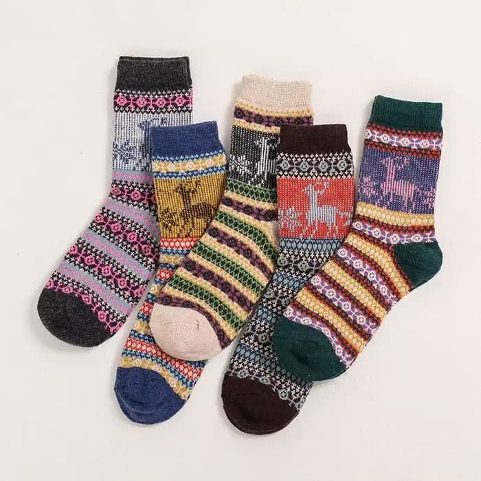 Chaussettes multicolores pour femmes