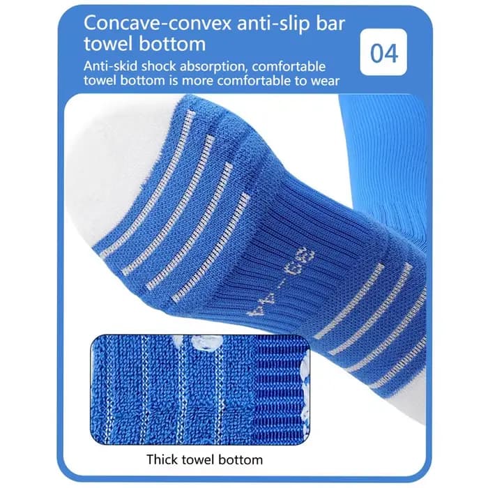 Loogdeel chaussettes de Football professionnelles chaussettes à Tube haut pour enfants chaussettes de sport longues respirantes antidérapantes pour hommes