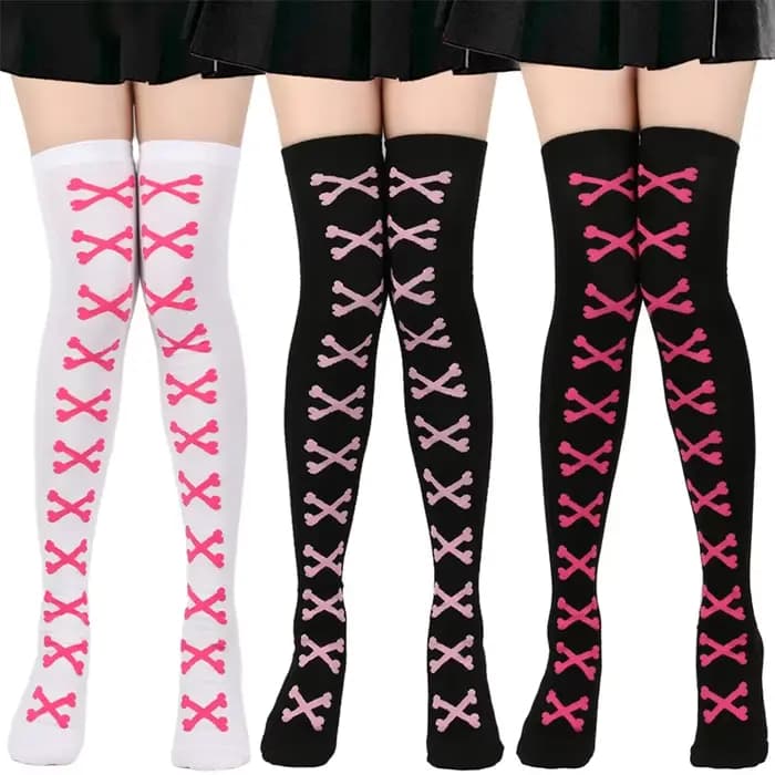 Chaussettes hautes pour femmes, chaussettes de bottes en tricot torsadé au-dessus du genou, os croisés, longues et chaudes, chauffe-jambes à la mode, hiver