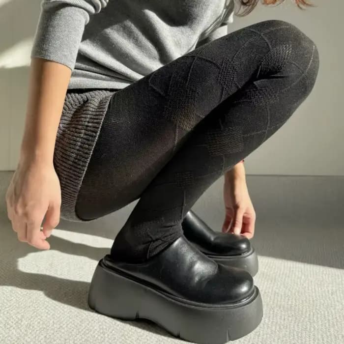 Leggings de style britannique vintage collants élégants pour femmes