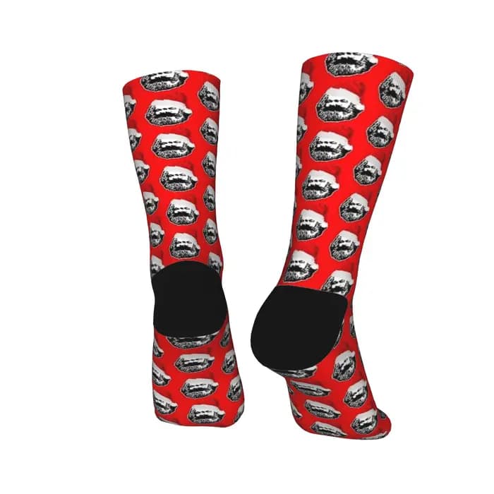 Chaussettes imprimées Santa Karl Marx