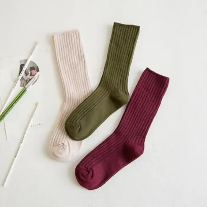 Chaussettes côtelées amples pour femmes