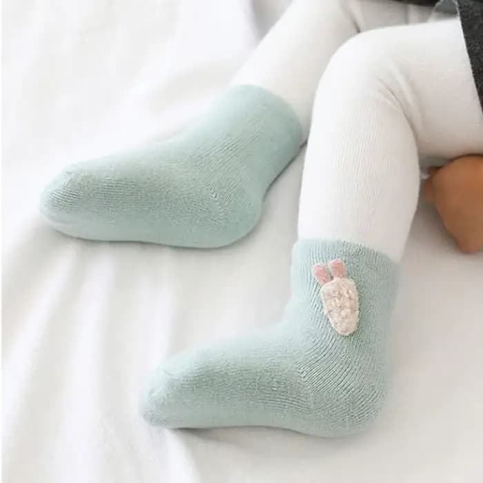 3 paires/lot chaud hiver bébé chaussettes mignon doux nouveau-né