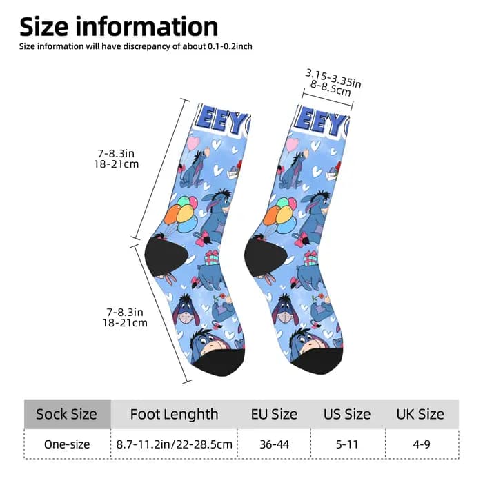 Chaussettes Winnie l'ourson avec motif Eeyore