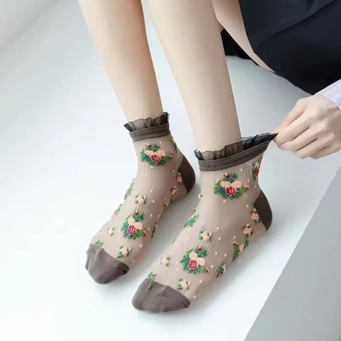Chaussettes en coton ultra-fines pour femmes
