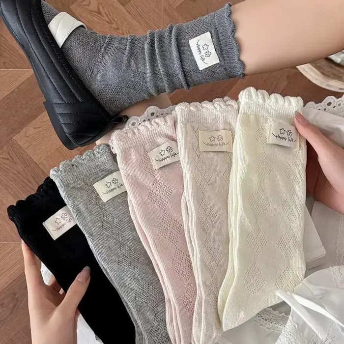 Chaussettes longues en coton pour femmes