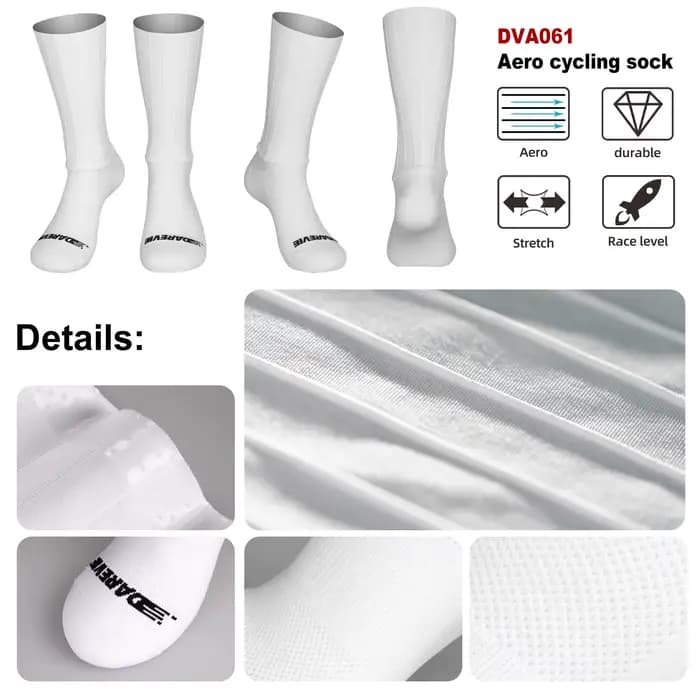 DAREVIE AERO cyclisme homme chaussettes Pro aérodynamique