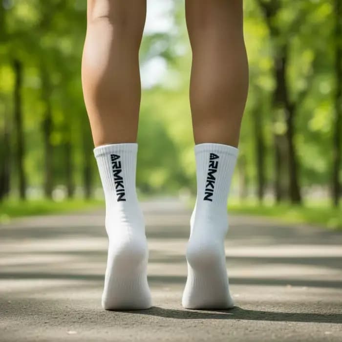 ARMKIN 5 paires hommes chaussettes couleur blanc/noir haute qualité femmes Sport