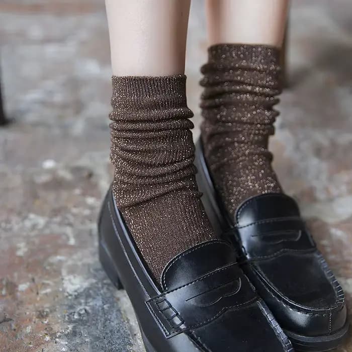 Chaussettes scintillantes pour femmes