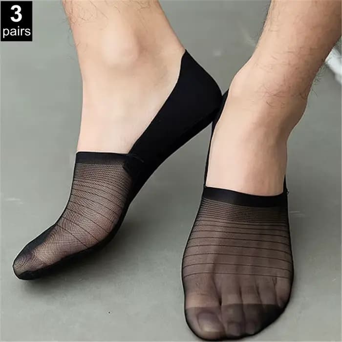 Chaussettes en peau transparente pour hommes