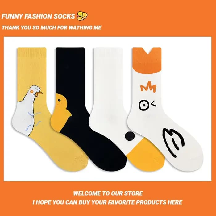 Chaussettes de dessin animé pour femmes