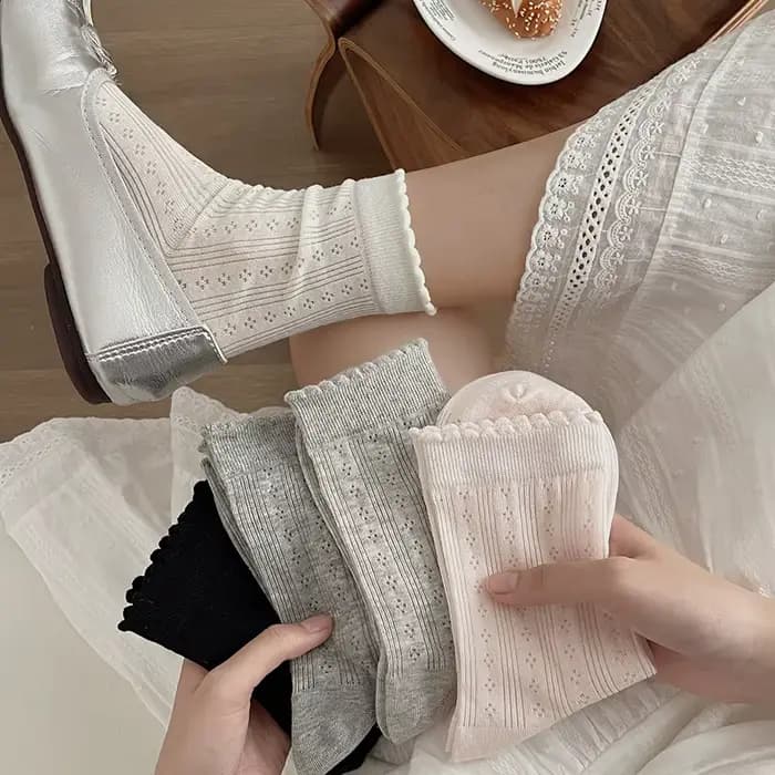 Chaussettes en maille pour femmes