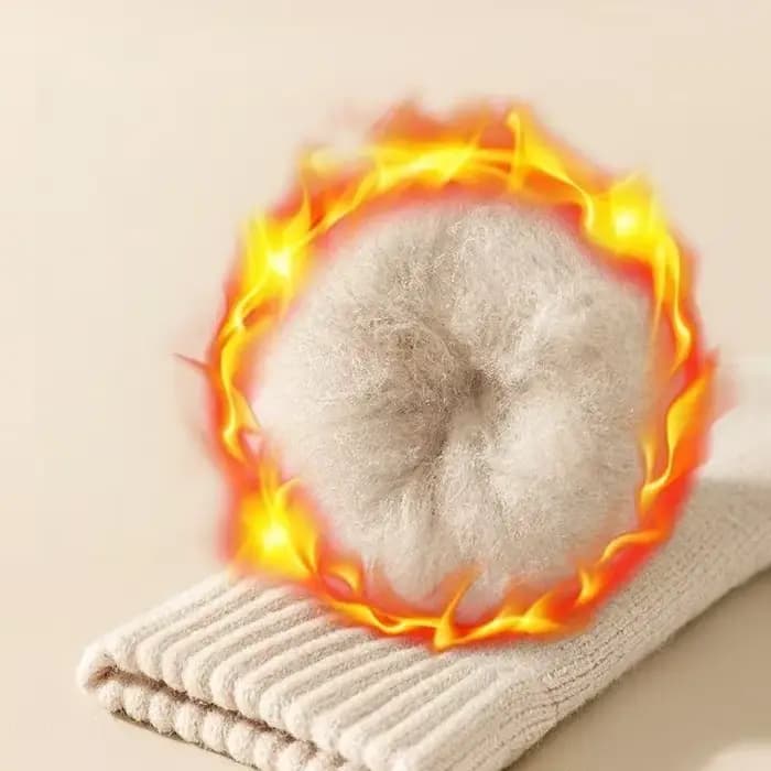 Chaussettes thermiques doublées en polaire pour hommes