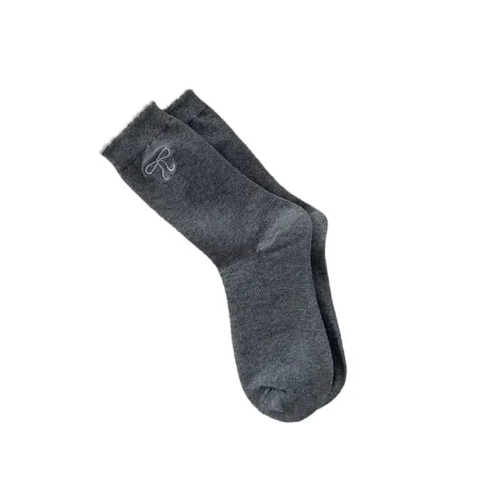 3 paires de chaussettes en coton style ballet avec nœud en dentelle pour femme