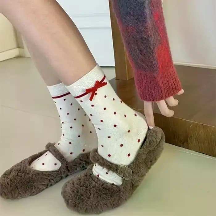 5 paires de chaussettes de noël pour femmes