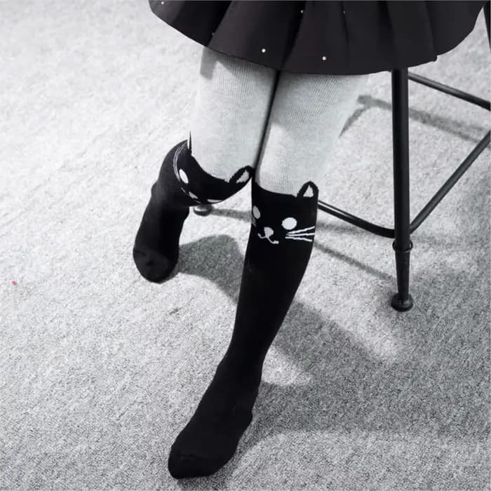 Nouveaux collants de dessin animé pour enfants pour belles filles Patchwork broderie modèles bas printemps collants bébé Kawaii collants
