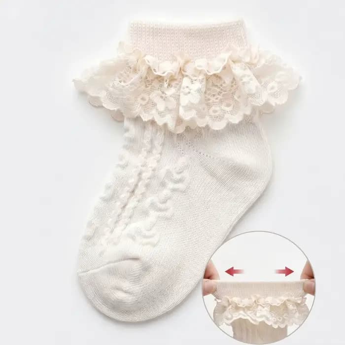 Chaussettes en coton pour bébés filles