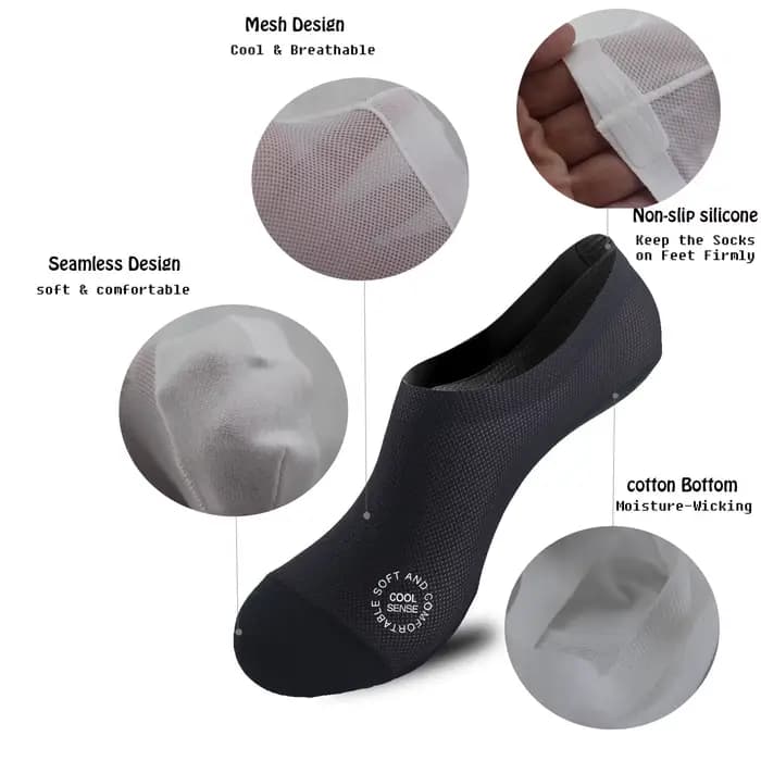 Chaussettes à doublure ultra fine pour hommes