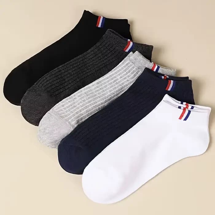 5 paires de chaussettes basses pour hommes
