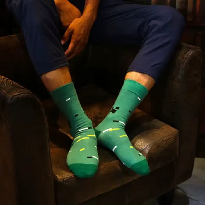 Chaussettes en coton de style britannique pour hommes